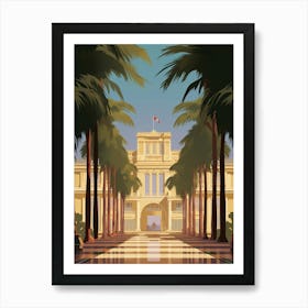 Dolmabahe Palace Modern Pixel Art 2 Art Print