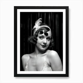 1920's Burlesque Dancer ~Reimagined 24 Art Print