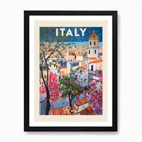 Bari Italy 3 Fauvist Painting  Travel Poster Art Print