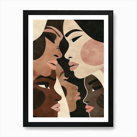 Women'S Faces 5 Art Print