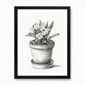 Potted Plant, Jean Bernard Art Print