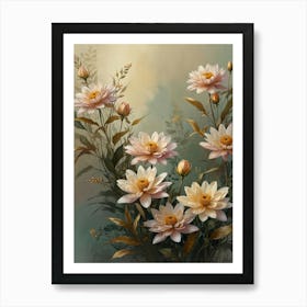 Dahlias 5 Art Print