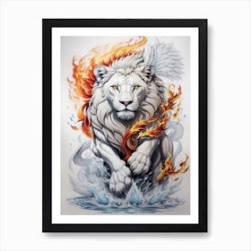 The Power Of The Cool Lion King Art Print