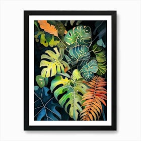 Tropical Leaves 4 nature flora Art Print
