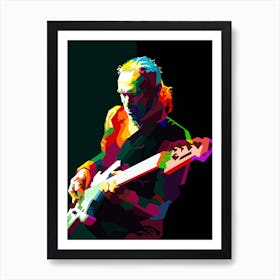 Billy Sheehan Pop Art Wpap Art Print