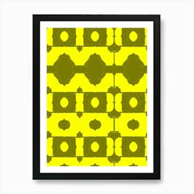 Yellow And Green Abstract Art Print