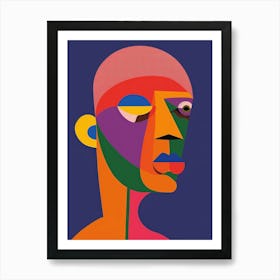 Face Of A Man 9 Art Print