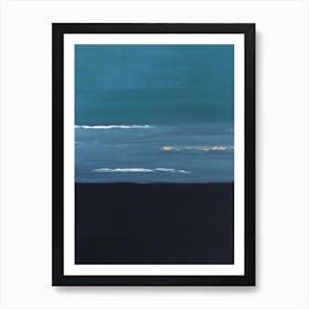 Seascape At Night Art Print