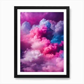 Pink And Purple Clouds 1 Art Print