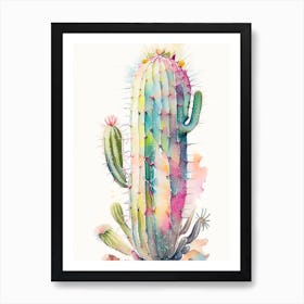 Organ Pipe Cactus Storybook Watercolours Art Print