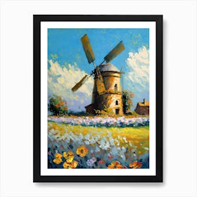 Old Mill Vincent Van Gogh Painting (1) Art Print