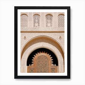 Doorway Of A Building In Morocco Art Print