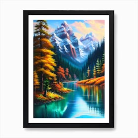 Mountain Lake 32 Art Print