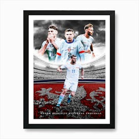 Czech Republic Football Poster Art Print