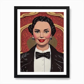 Jennifer Jones Illustration Movies Art Print