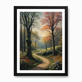 Path Through The Woods 2 Art Print