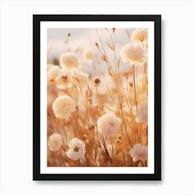 Boho Dried Flowers Portulaca 1 Art Print