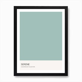 Serene Colour Block Poster Art Print