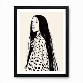 Polka Dot Girl 8 Art Print