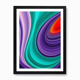 Abstract landscape: wave #3 Art Print