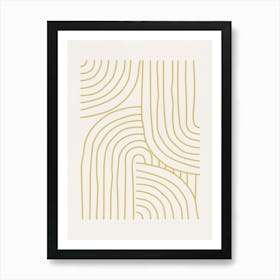 Abstract Lines- Yw02 Art Print