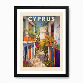 Nicosia Cyprus 1 Fauvist Painting Travel Poster Art Print