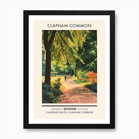 Clapham Common London Parks Garden 1 Art Print