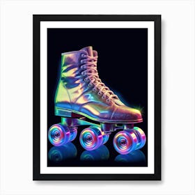 Disco Fever Roller Skates Studio 54 2 Art Print