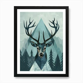 Deer Canvas Print 5 Art Print