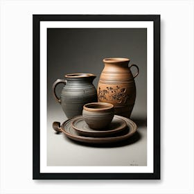 Pots And Utensils Art Print