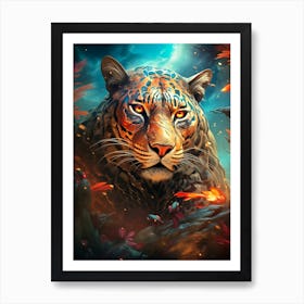 King of Cleopard Art Print