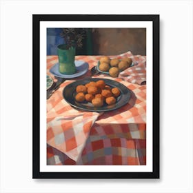 Arancini Still Life Painting Art Print