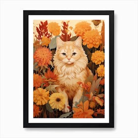 Autumn Cat 7 Art Print