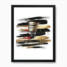 African Head 1 Art Print