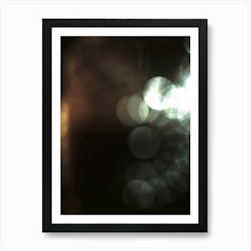 Abstract Bokeh Geometric Light Pattern Art Print