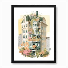 House Of Flowers San Francisco 3 Art Print