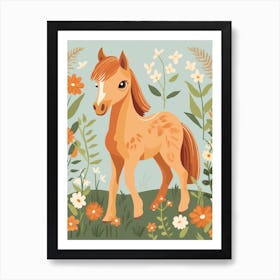 Baby Animal Illustration  Horse 4 Art Print