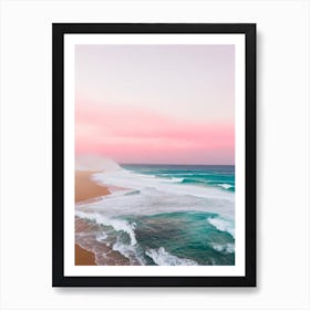 Cronulla Beach, Australia Pink Photography 1 Art Print