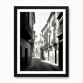 Granada, Spain, Black And White Photography 2 Art Print