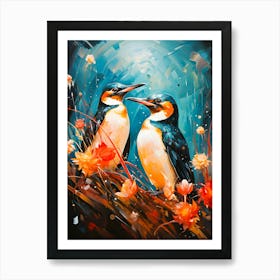 Arctic Harmony Penguin Art Print