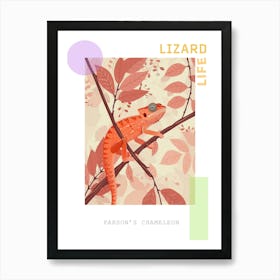 Parson S Chameleon Abstract Modern Illustration 1 Poster Art Print