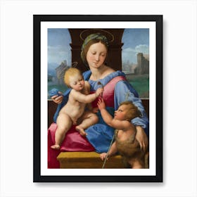 The Garvagh Madonna, Raphael Art Print