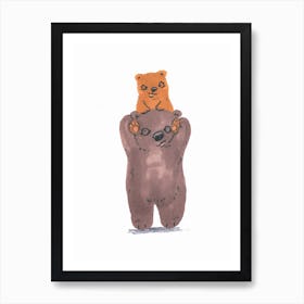 Bear Shoulders Art Print