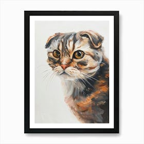 Scottish Fold Cat Painting 3 Art Print