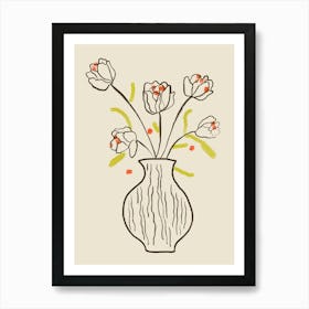 Tulips In A Vase 1 Art Print