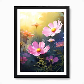 Cosmos Wildflower In Rainforest, South Western  (4) Art Print