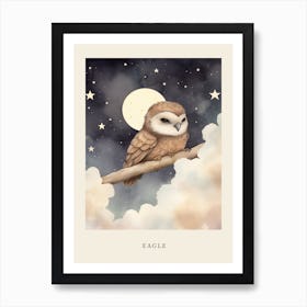 Sleeping Baby Eagle 2 Nursery Poster Art Print