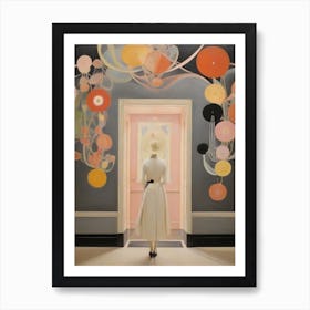 girl Runs Through The Corridors Of Her Mind 1 Art Print