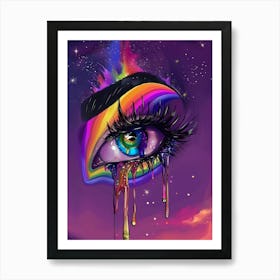 Rainbow Eye Art Print