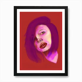 red portrait 2 Art Print